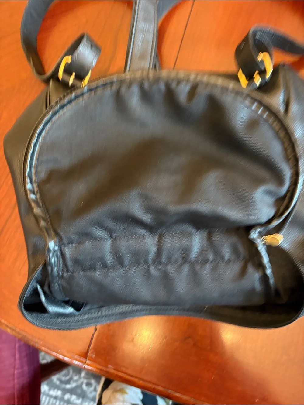 Longchamp Leather Top-Handle Backpack - Black